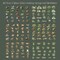 150PCS PET Forest Landscape Stickers Set – Transparent Woodland Animal Nature Scene Stickers for Journaling, Scrapbooking, Junk Journals & Collage Crafts